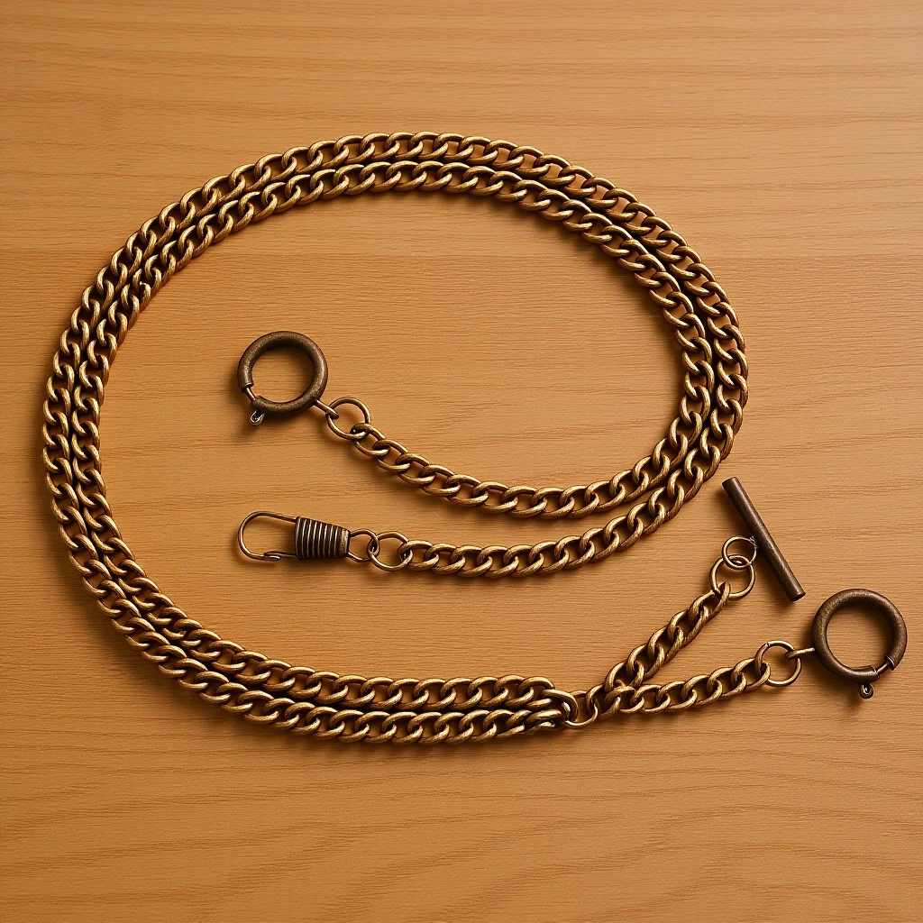 

Pocket For Men Round Buckle Design Clothing Hanging Accessory Vest Decor Chain Jeans Watch Strap Pocket Watch Hanging Chain