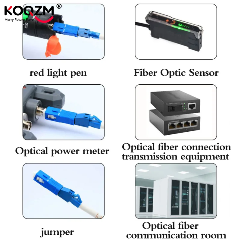

1pc Single Mode SC Male to LC Female Hybrid Optical Fiber Adapter Connector for Optical Power Meter Accessories Replacement