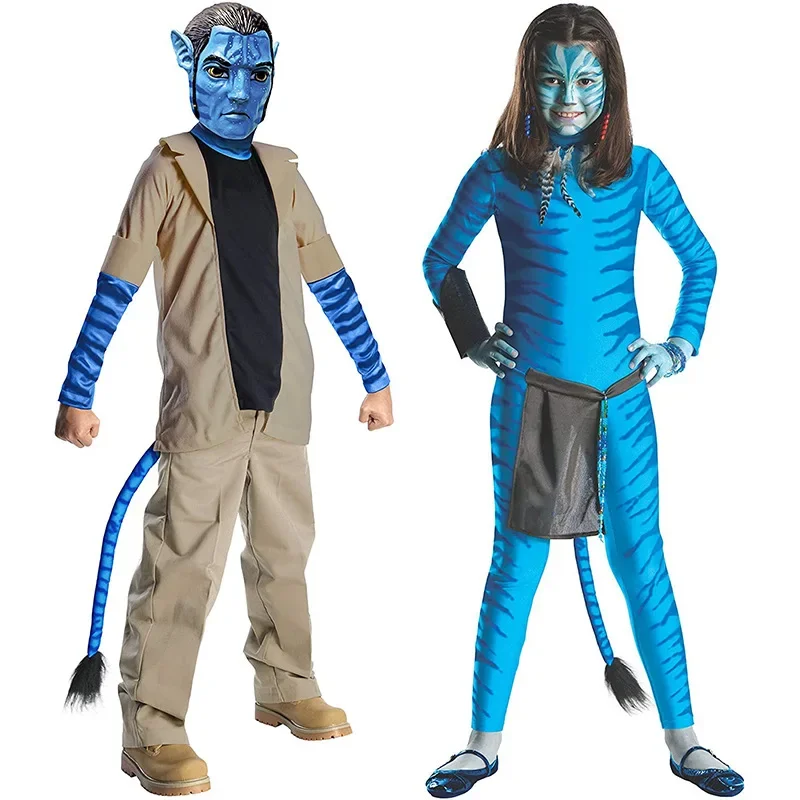 Costume de Cosplay Avatar pour Halloween, Vêtements de Mascotte, Robe de Barrage pour Enfants, Accessoires Surprise pour Spectacle sur Scène