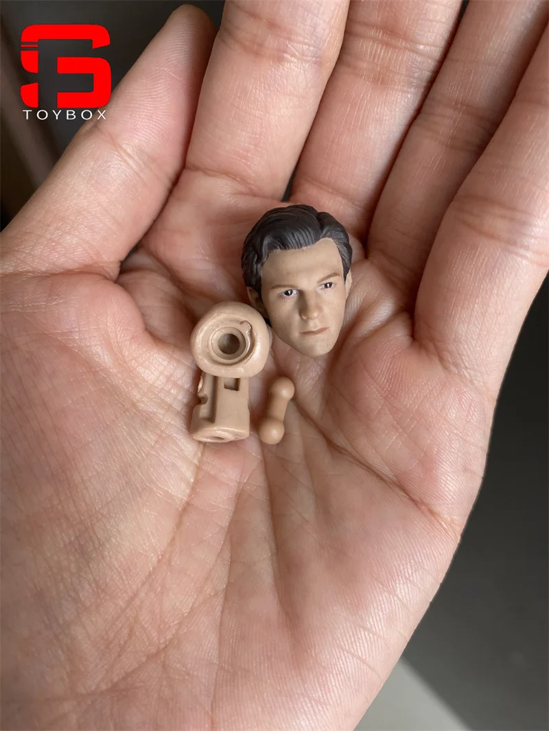 1/12 Scale Tom Holland Head Sculpt PVC Male Soldier Head Carving Fit 6'' SHF Action Figure Body Dolls
