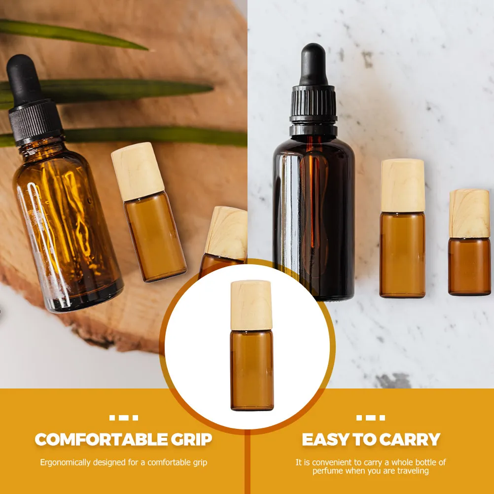 

10Pcs Roller Bottles Glass Refillable Essential Oil Roller Bottles Leak Proof Travel Perfume Container Perfume Bottle