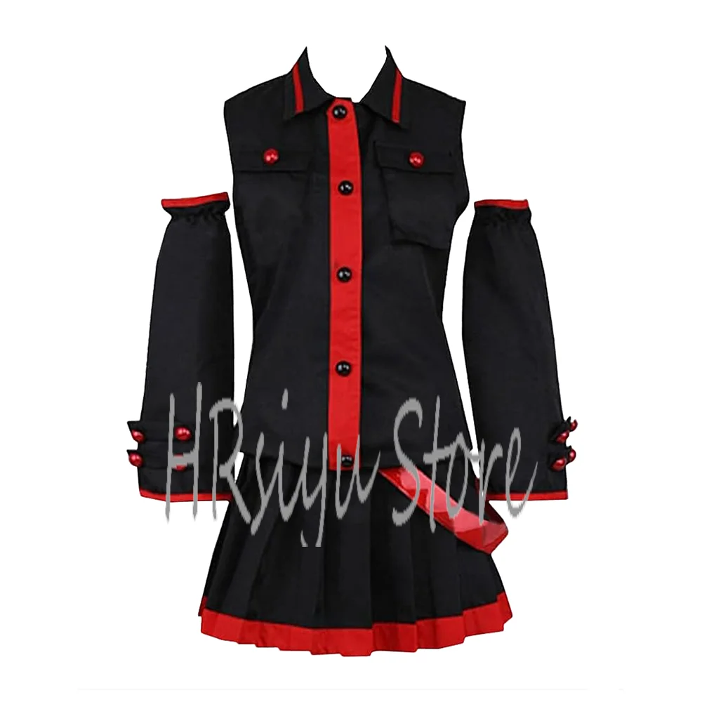 

Women's Cosplay Kasane Teto Costume Anime cos Black Dress Outfit Customize your size