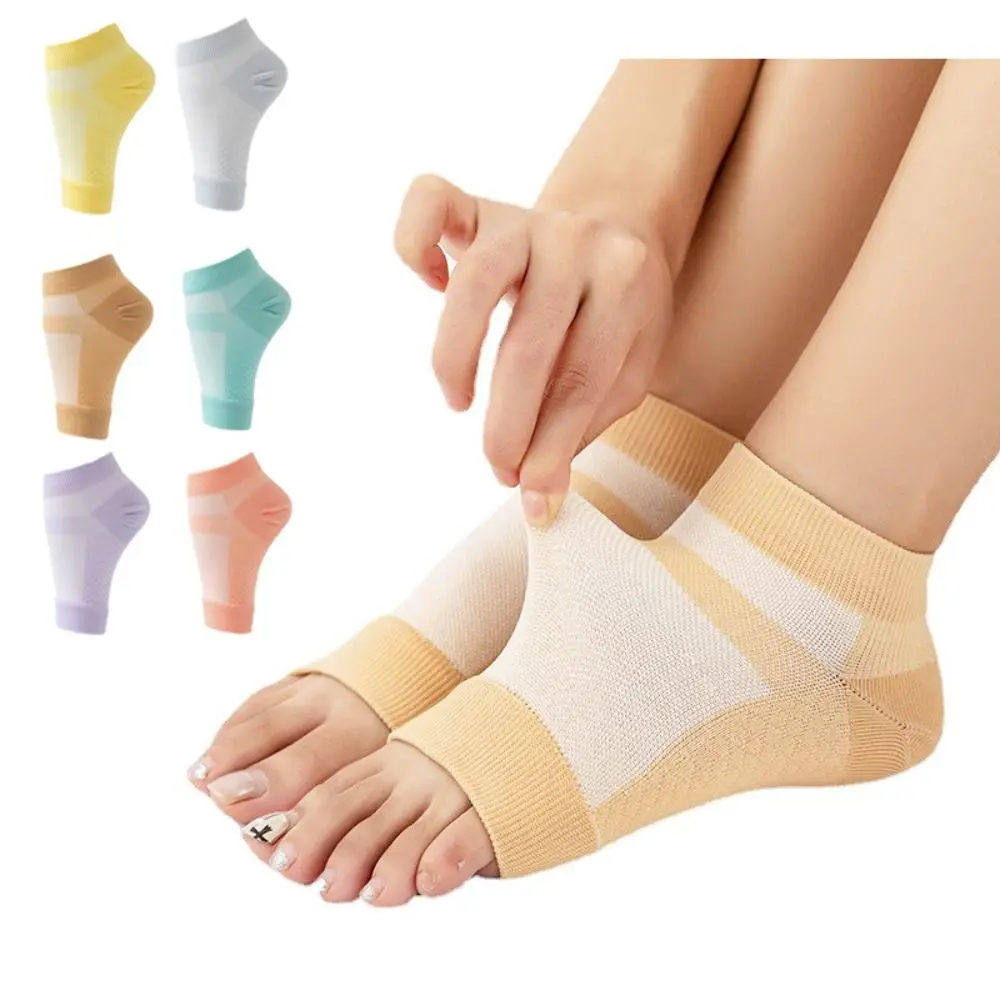 

New Breathable Ankle Compression Socks Anti Chapped Moisturizing Heel Sock Neuropathy Men Women