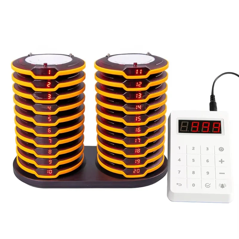 Wireless dining car restaurant customer pager system explosion-proof buzzer