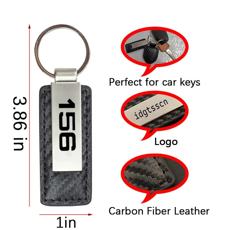 Pu Leather Car Keychain KeyRing For Alfa Romeo 147 156 159 164 GTA GTV MTO SPANTIVA SPIDER BRERA GIULIA STELVIO Tonale GIULIETTA