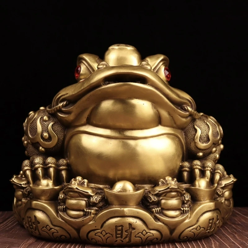 

Переработка богатства и богатства, трехногая золотая жаба, орнамент, украшение для стойки регистрации магазина