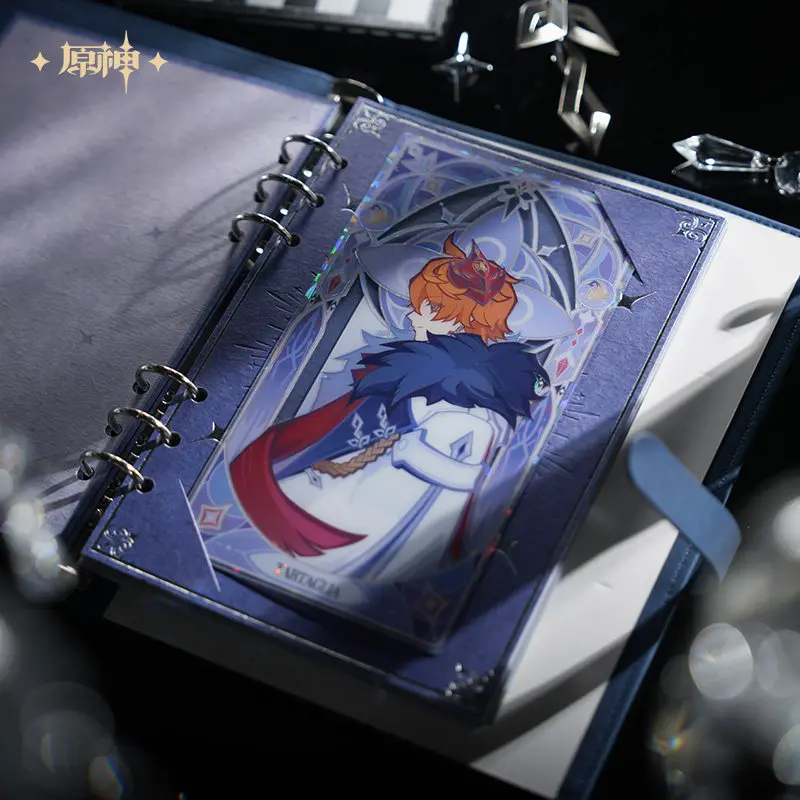[Offiziell] Spiel Genshin Impact Fatui Handkonto Frost Flame Serie Geschenkbox Klebeband Stempelkarten-Set Cosplay Doujin Geschenke 2026