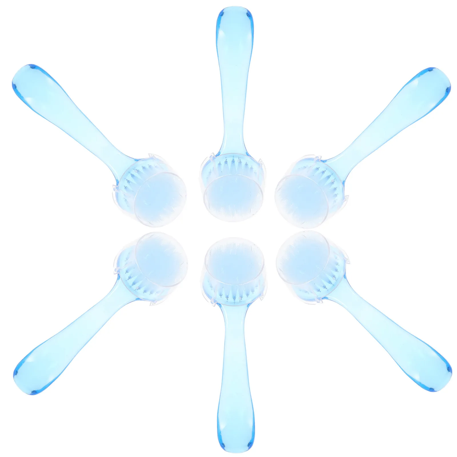 

6Pcs Round Head Nail Brush Premium Bristle Manicure Dust Brush for Easy Nail Cleaning and Professional Manicure Accessory