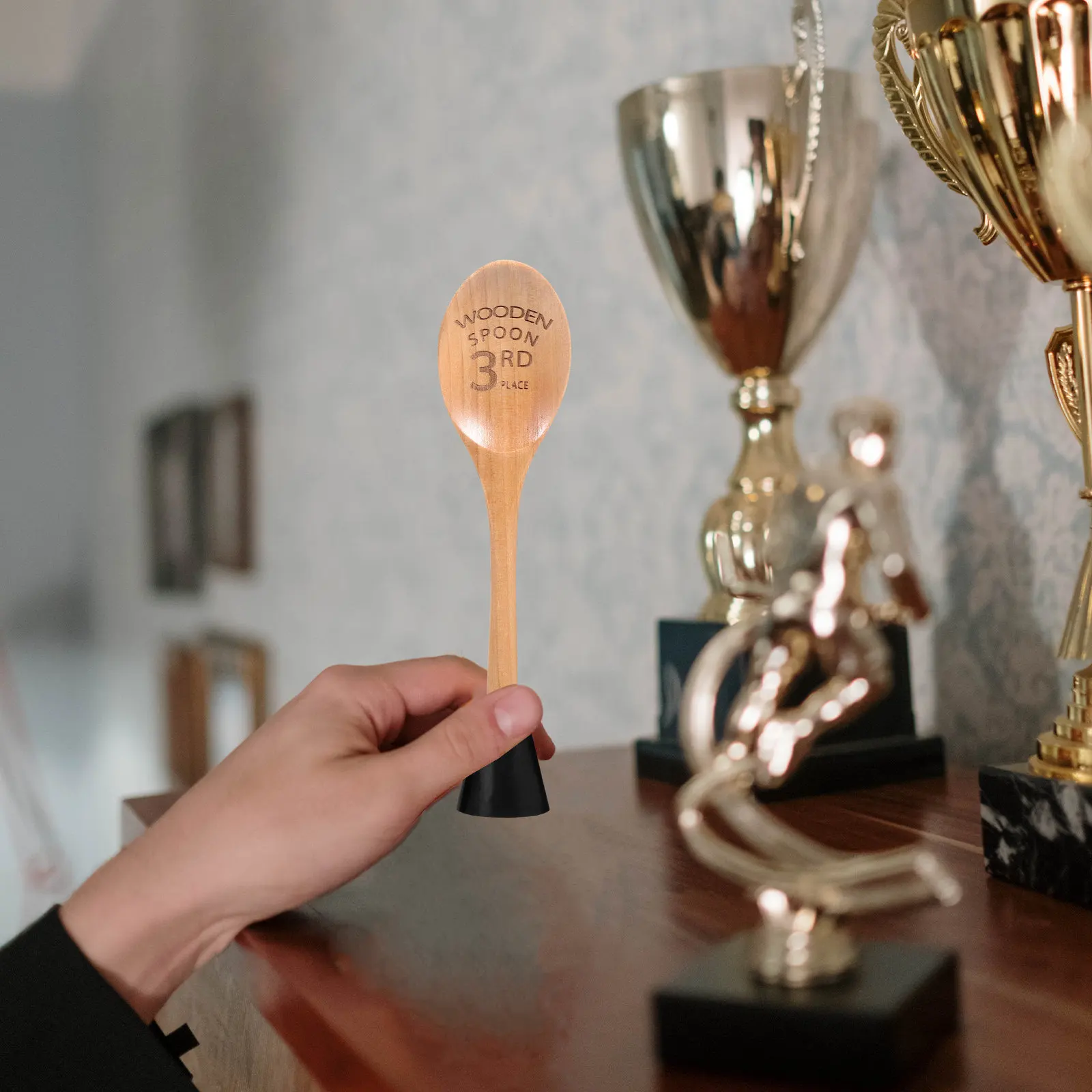 3Pcs Cooking Wooden Spoon Award Trophies Set Engraved Wood Kitchen Competition Prizes Baking Chili Cook Off Awards