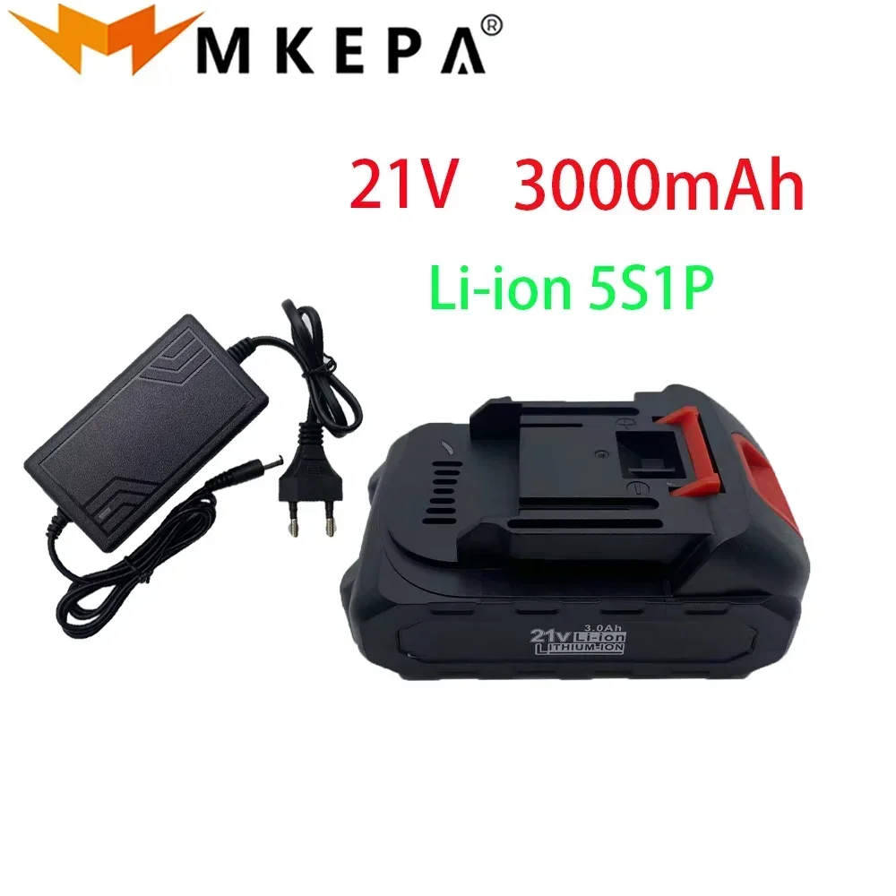 

21V 3000mAh high-power durable lithium battery, charger, suitable for Makita 21V series electric tool high voltage water gun