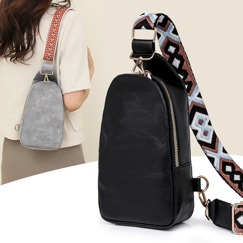 Women Bag New Shoulder Bag Casual Chest Bag Business Ladies Messenger Bag Multi-Functional Sport Travel Pack All Match Sling Bag