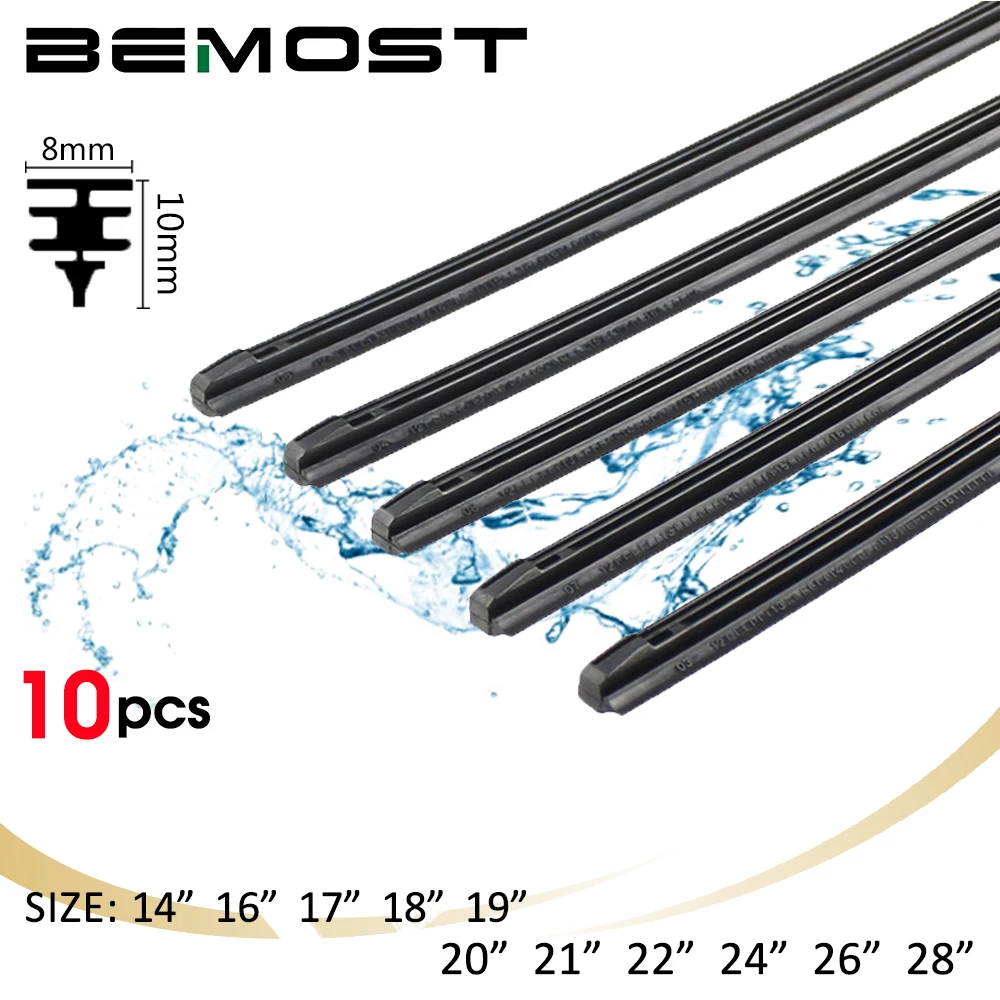 BEMOST Car Wiper Blades Insert Natural Rubber Strip (Refill) 6mm14