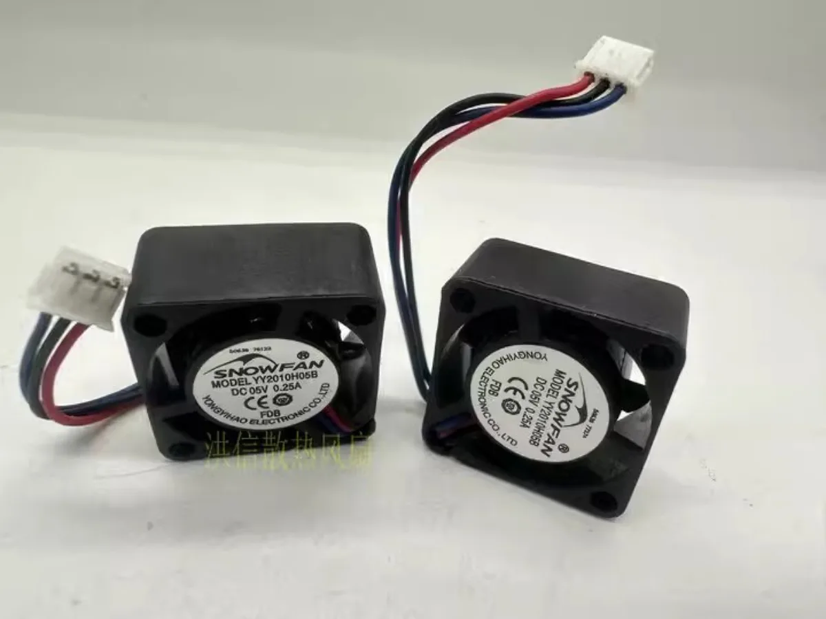 1PCS for SNOWFAN YY2010H05B DC5V 0.25A 20*20*10MM 2CM 3-Pin Silent Cooling Fan