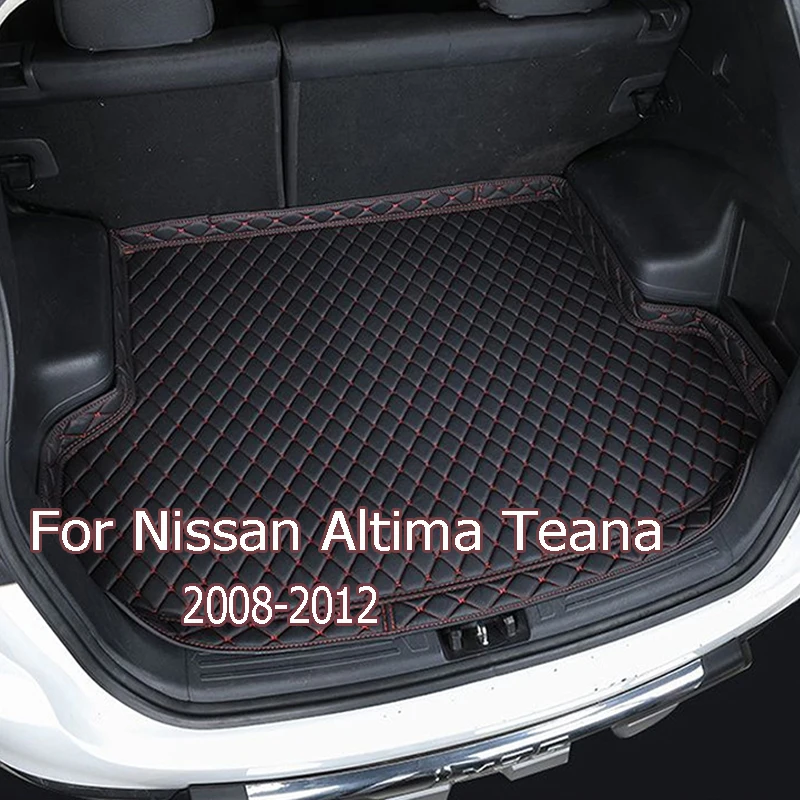 

High quality Custom wear-resistant Leather Car Trunk Mats For Nissan Altima Teana 2008-2012 Rear Trunk Floor Mat Tray Carpet Mud