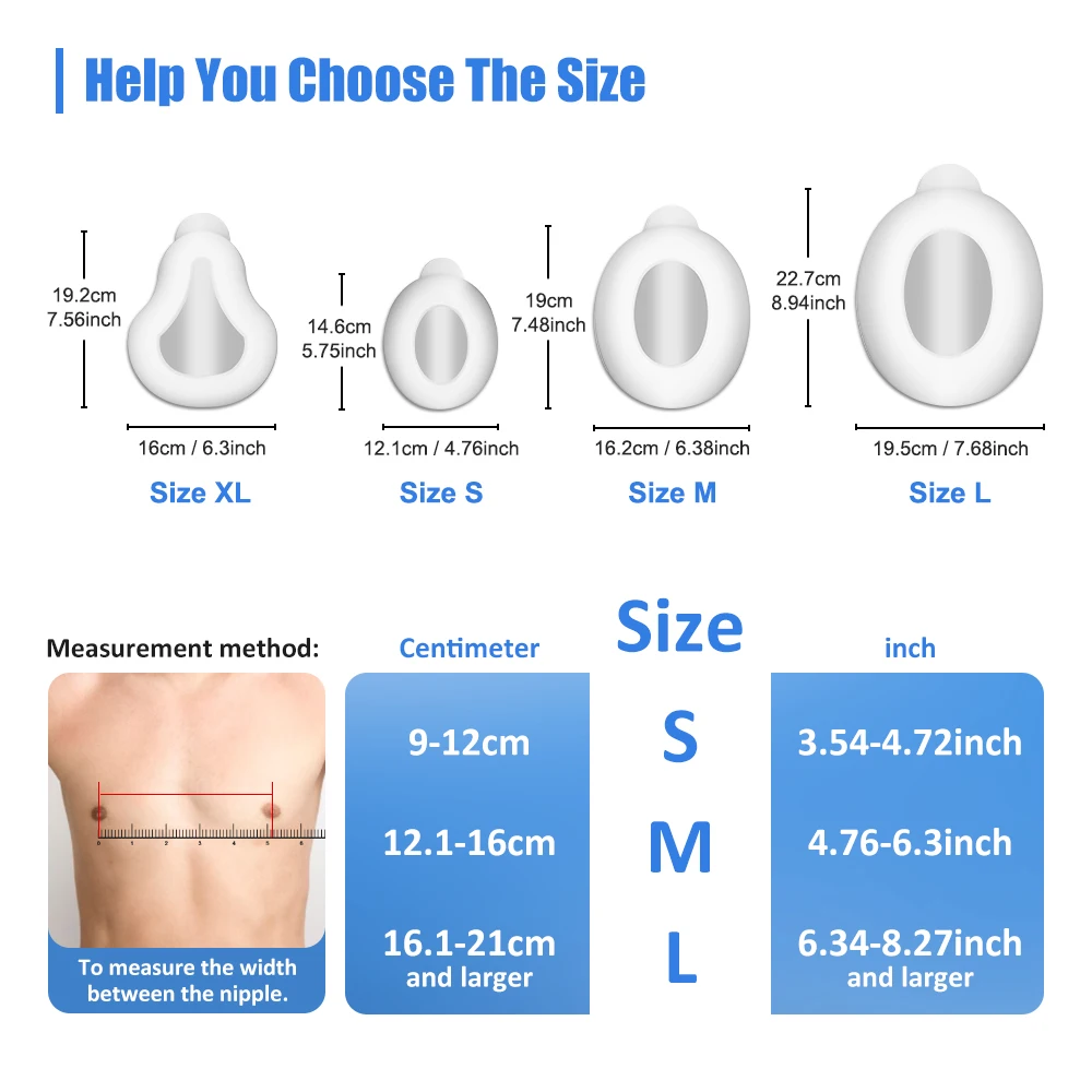 Pectus Excavatum Vacuum Bell,Pectus Excavatum Orthosis Brace,Sternal Depression Support Sunken Chest-Physical Chest Correction view 3