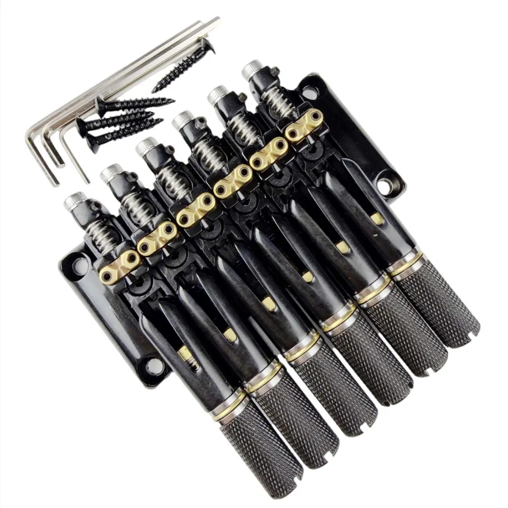 New Fixed Headless Guitar Bridge and Tailpiece Easy To Install  for Electric Guitar Parts