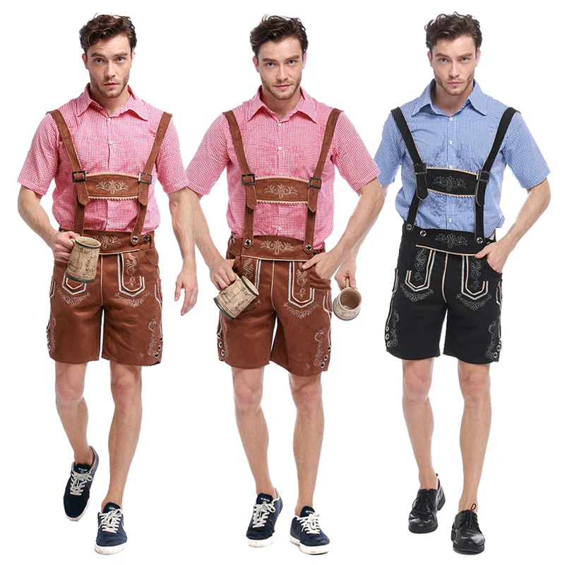 

Немецкий баварский Октоберфест, традиционный взрослый мужской пивной костюм, баварский фестиваль пива, мужской костюм для косплея