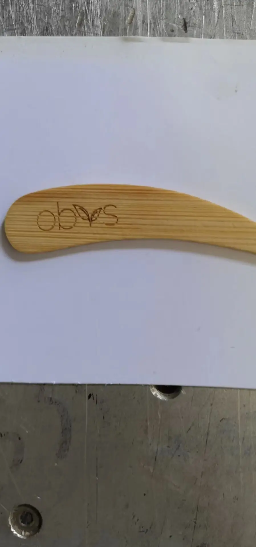 

100*Engraved Customized Bulk mini wooden for cosmetics custom biodegradable beauty spoon skin care facial cream mask spatulas