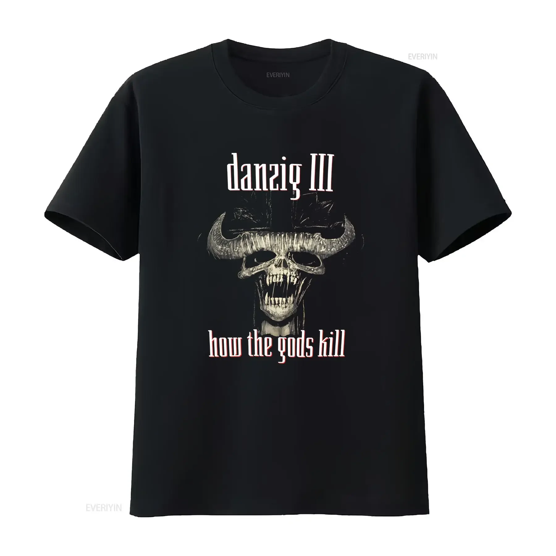 Danzig III How The Gods Kill Vintage Cotton Black T Shirt All Sizes Available vintage Washed homme graphic Slightly streetwear