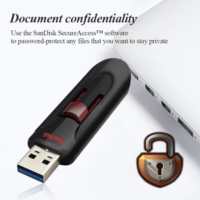 الأصلي SanDisk CZ600 USB 3.0 محرك القلم 16 جيجابايت 32 جيجابايت 64 جيجابايت محرك فلاش USB عالية السرعة 128 جيجابايت 256 جيجابايت ذاكرة عصا للكمبيوتر