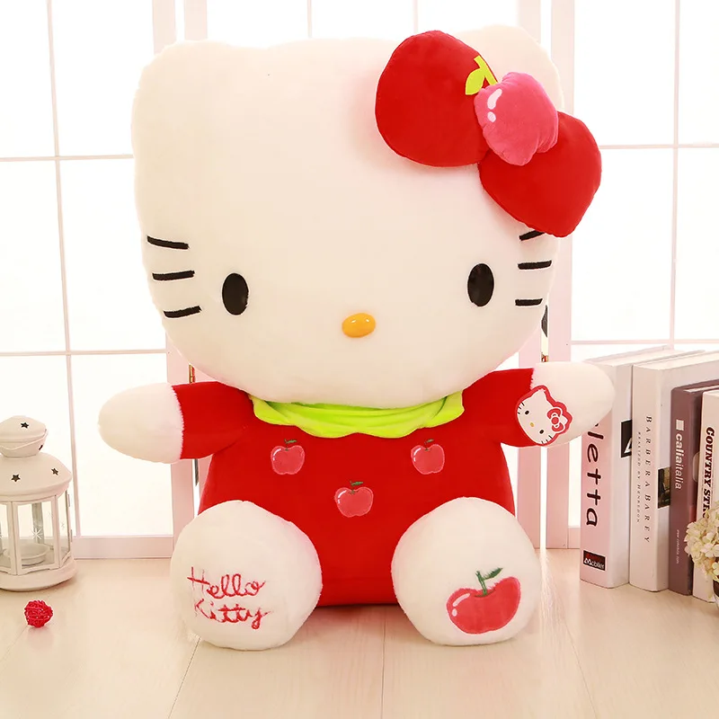 Sanrio-peluches Kawaii de Hello Kitty para niños, juguetes de peluche de animales, almohada, decoración del hogar, regalos de cumpleaños, nuevo