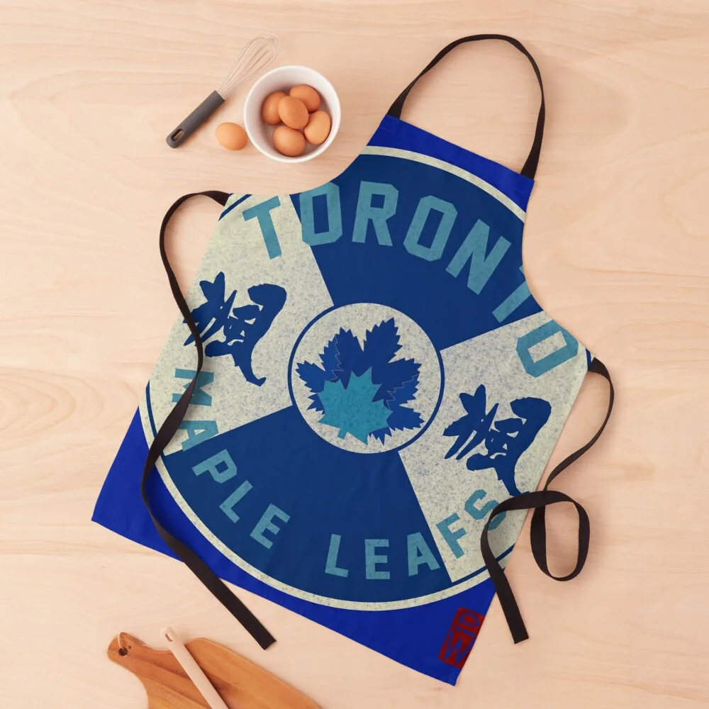 Retro Toronto Hockey Apron professional hairdresser Kitchen For Men kitchen gadgets Woman Kitchens Apron