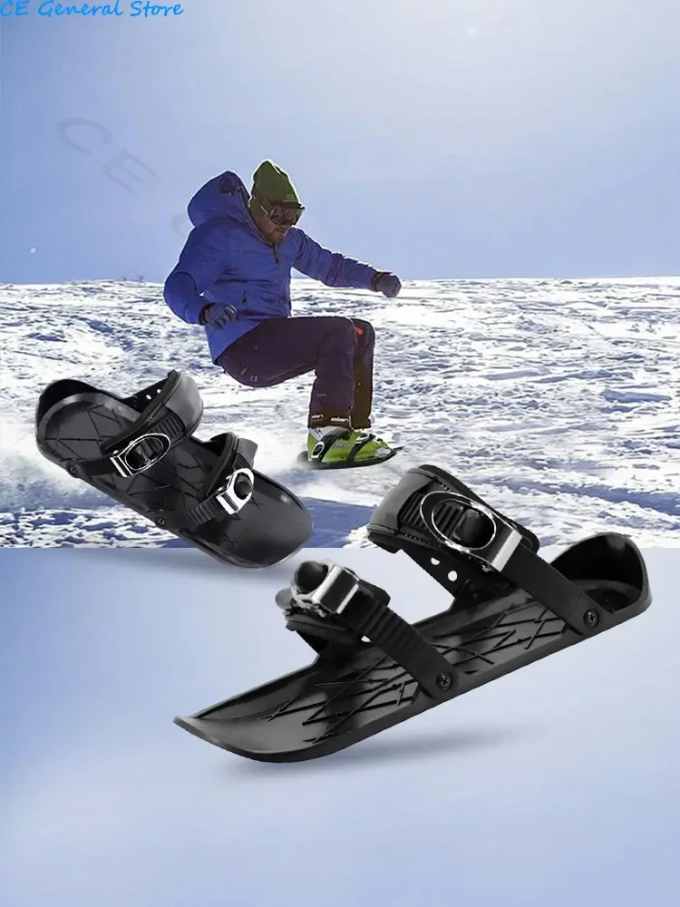 Mini Short Ski Skates Ski schuhe Ski boards verstellbare kurze Mini Skating Ski schuhe tragbar für Winter Outdoor-Sportarten