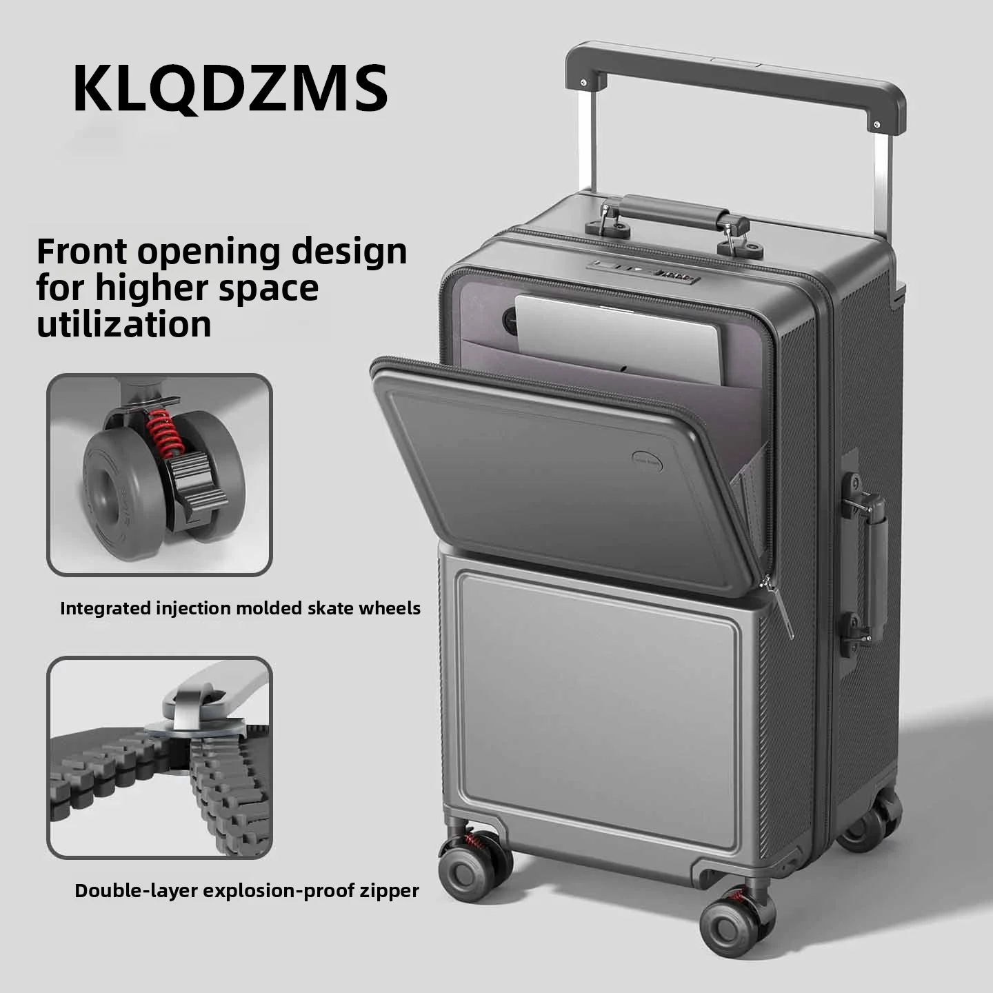 KLQDZMS Luggage New Boarding Box Large Capacity Trolley Case Strong and Durable Travel Password Box 20