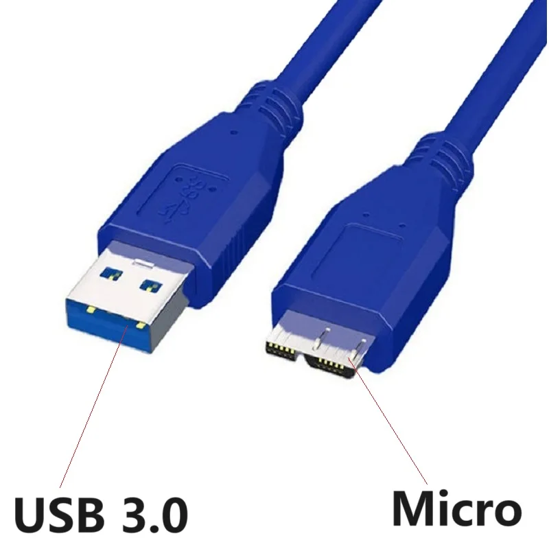 Micro B USB 3.0 Cable External Hard Drive Disk Cable 5Gbps USB3.0 HDD Cable For Samsung Toshiba WD Seagate HDD Micro B Cable ﻿