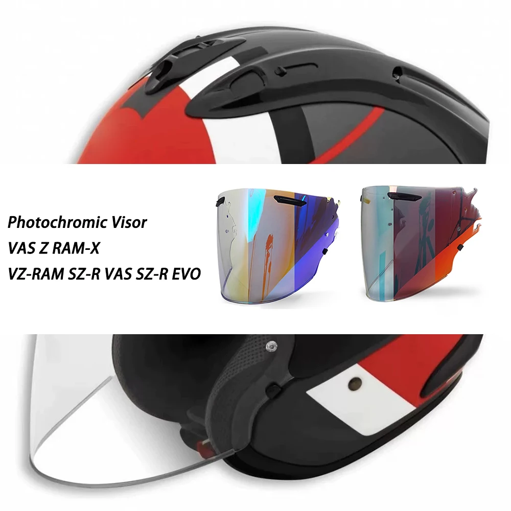 Photochromic Helmet Visor goggles hromic Tea black Automatically Darkens Lens Fit for Arai VAS Z RAM-X VZ-RAM SZ-R VAS SZ-R EVO