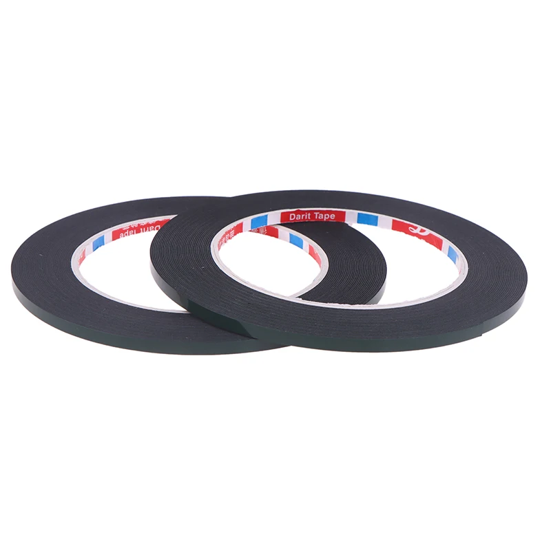 HOT 2PCS 2/3/4mm 10meters Double Sided Sticky Foam Tape Adhesive LCD Screen Frameless For TV Borderless Curved Display Sealing F