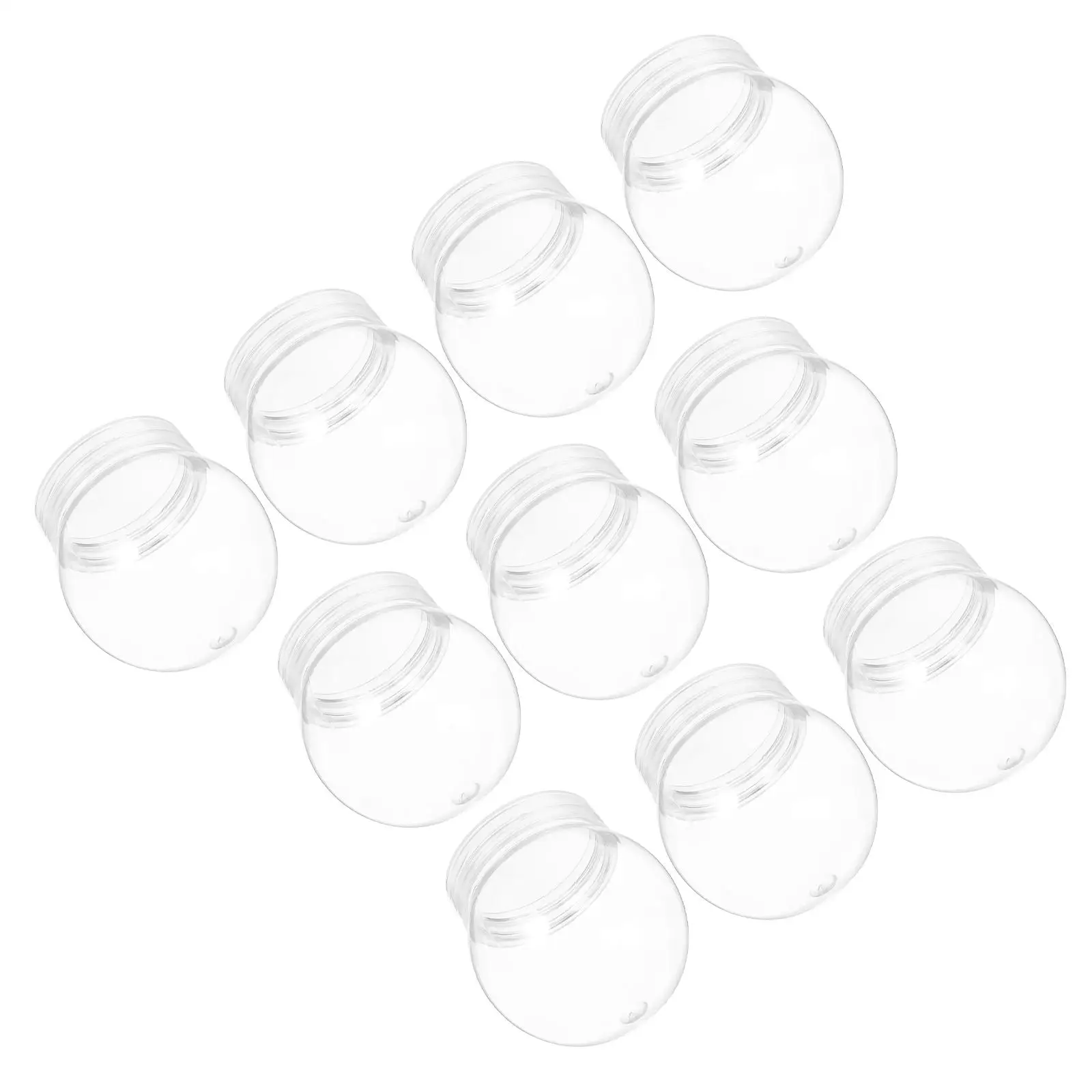 

10 Pcs Snow Globe Accessories High Transparent Round Water Globes for DIY Christmas Decor Mini Crafts Empty Supplies
