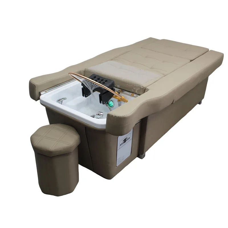 Electric lift shampoo bed Foot treatment bed Barber shop Hair salon Head treatment bed
