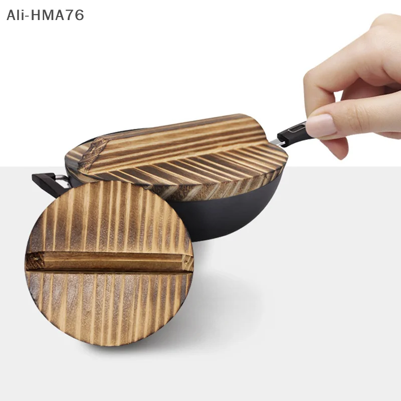 

1Pc 1:12 Dollhouse Kitchen Furniture miniature wooden Mini Pot Lid Kitchen Toy for Children Pretend Play Cooking Utensils