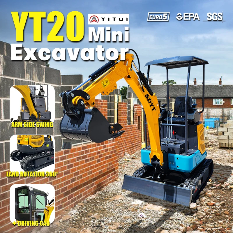 

Mini Excavator Garden Orchard 1.2 ton Mini Excavator Supports Customized Of EPA EURO5 Kubota Engine Mini Excavator