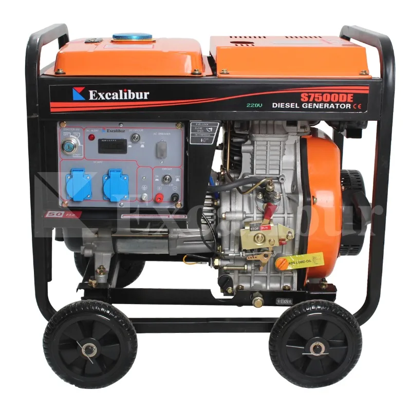 

[Best-selling] Excalibur High Quality 4.5kw 5Kw 5.5Kva 120 220 230 380 400V Single Or Three Phase 50 60Hz Open Type Generator F