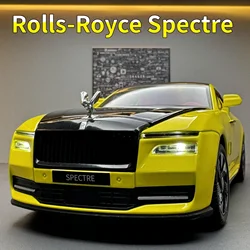 1:24 Rolls-Royce Spectre Model Car Toys Alloy Diecasts Sport Car Model with Light and Sound Vehicle for Adult Collection Gifts