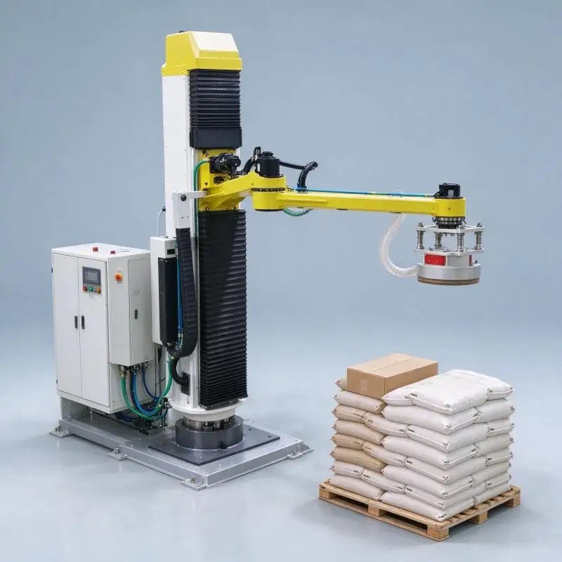 Column Palletizer Compact Single Column Palletizing Robot High Repeat Precision For Beverage Bottle Case Palletizing