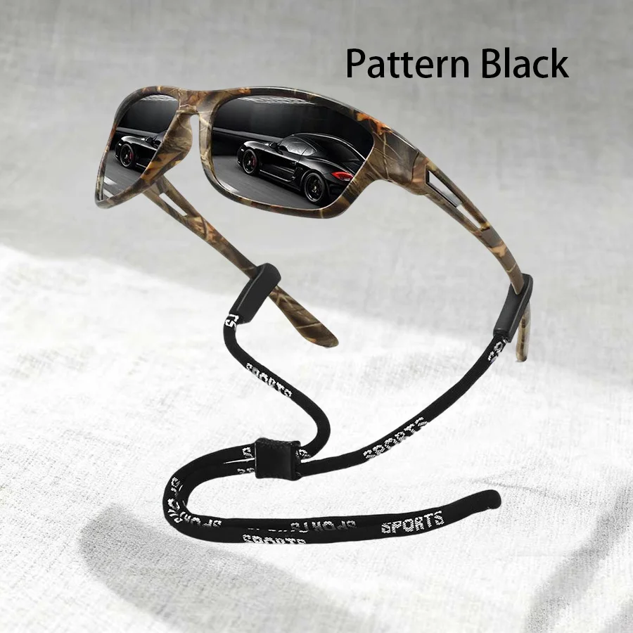 1-2 Stück Modische Muster-Sonnenbrille mit Kette Sport-Sonnenbrille für Männer und Frauen zum Fahren, Angeln, Radfahren, Bergsteigen Sport-Sonnenbrille für Herren – Detail 3