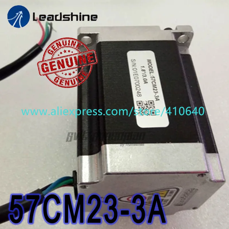 

Genuine Leadshine Stepper 57CM23-3A NEMA 23 Step Motor 3 A 2.3 N.m Holding Torque 76 mm Length 1.8 Degree Lower Noise