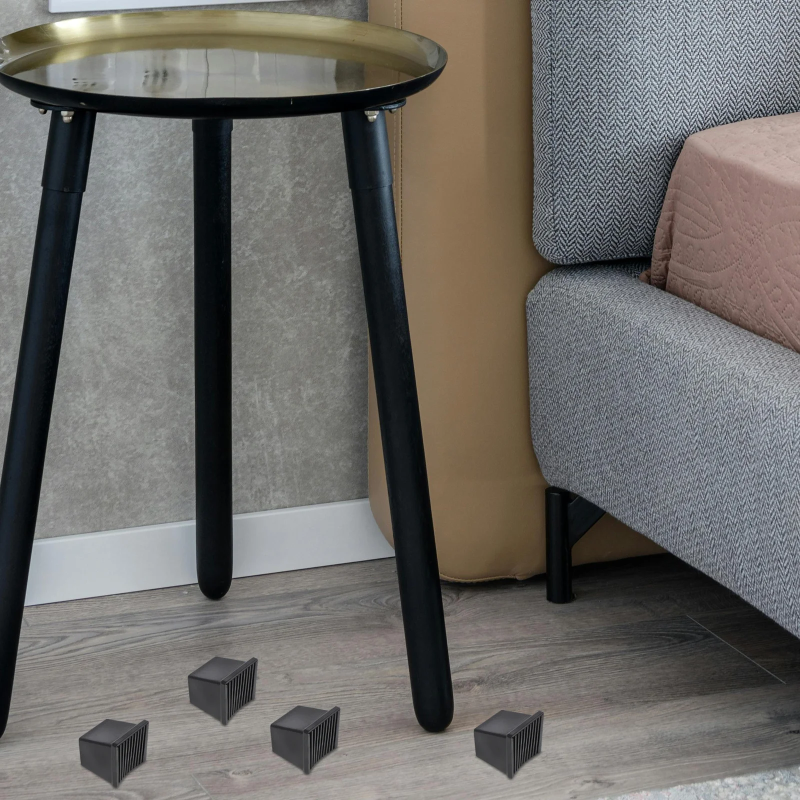 

4Pcs Anti-Slip Furniture Leg Feet Caps Chair Leg Protectors Durable Floor Protectors for Hardwood Tile Laminate Floor Noise