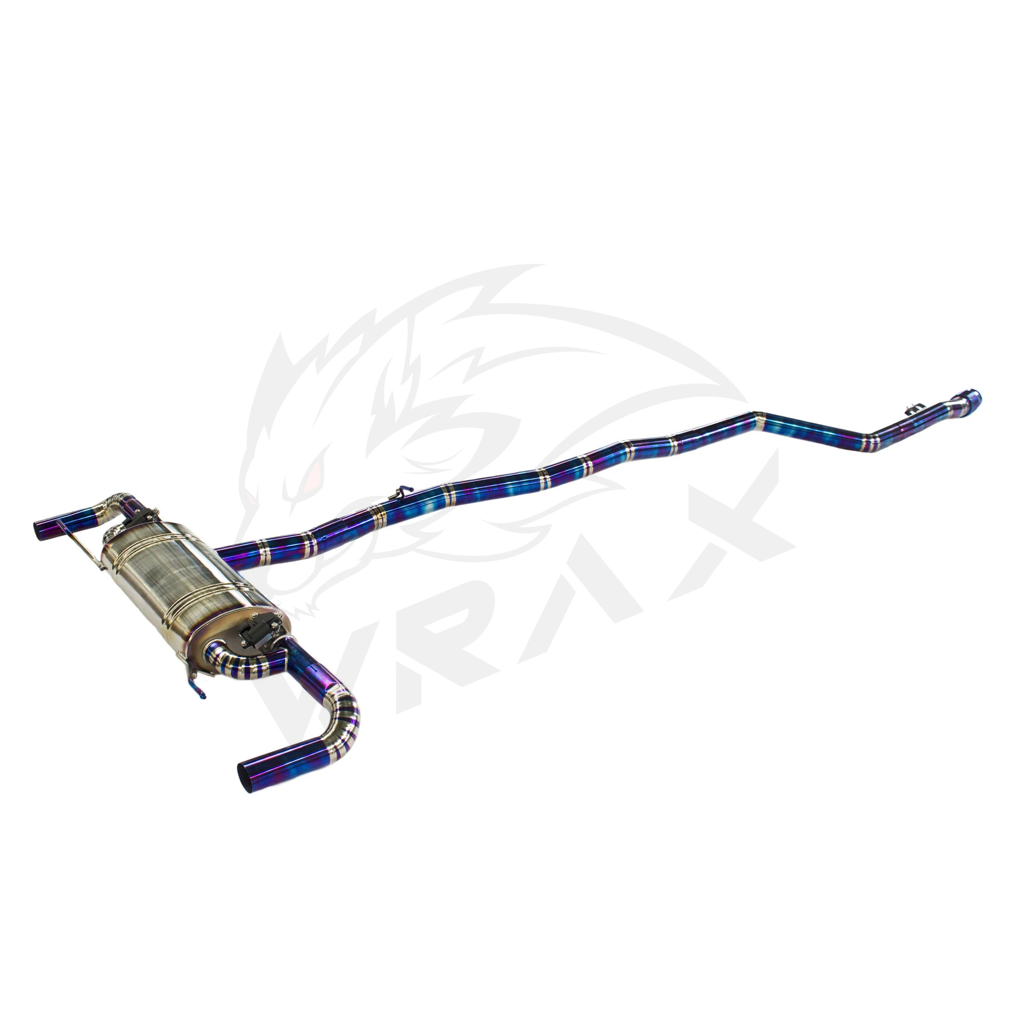 

Выхлопная труба WRAX из титанового сплава для Mercedes-Benz GLC 300X254, запеченный синий электронный клапан Catback, установка без потерь