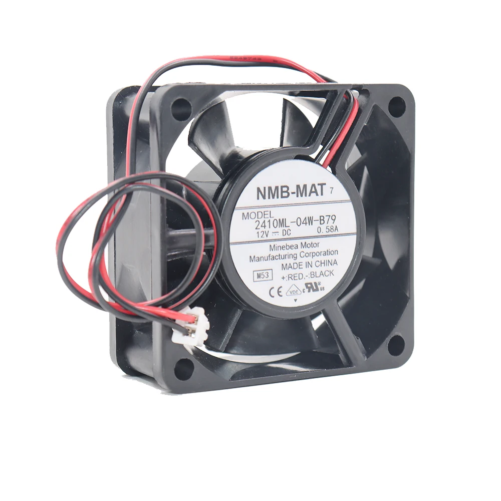 

Brand new original NMB 2410ML-04W-B79 6025 6CM 12V 0.58A 3-wire power module cooling fan
