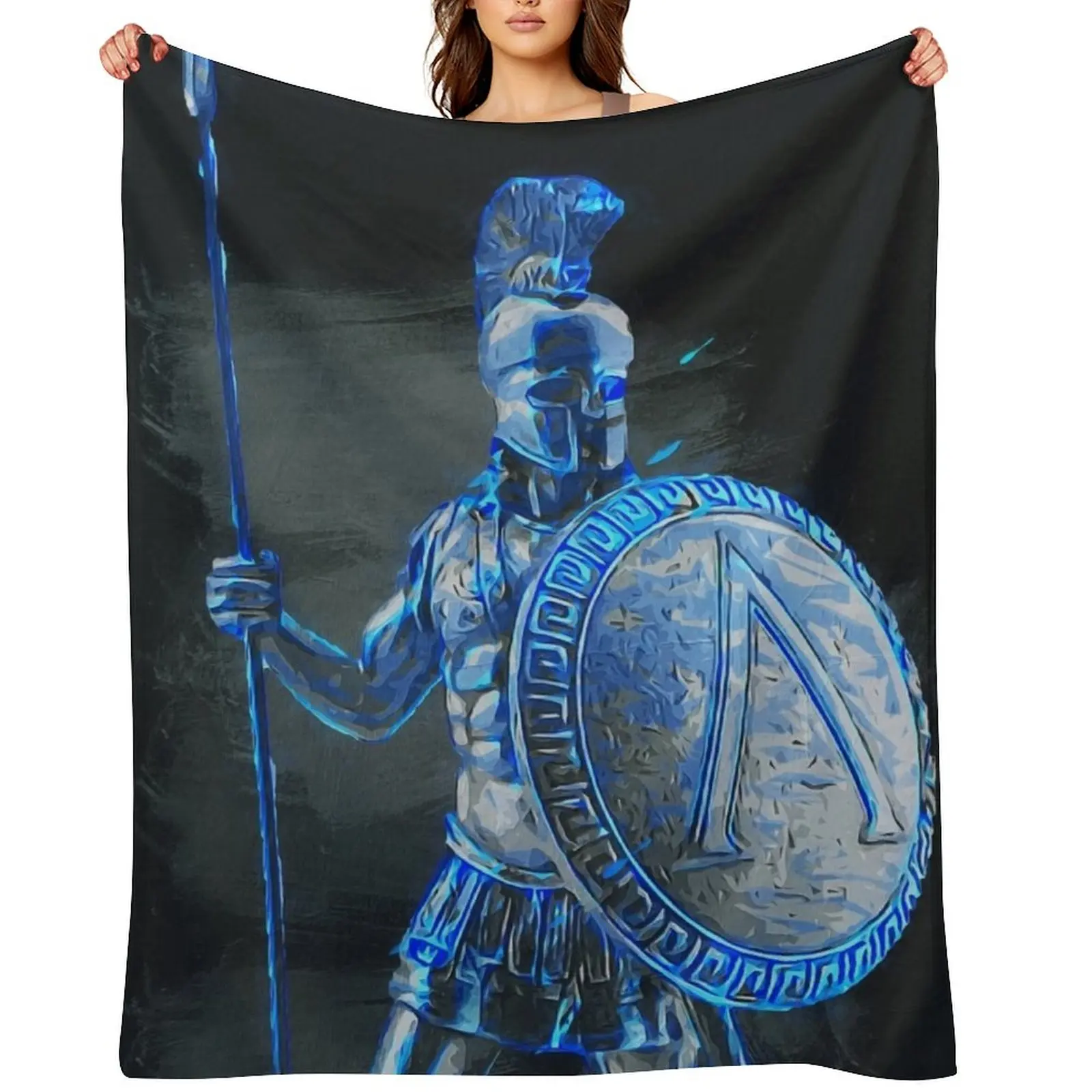 

Ancient Warriors, Spartiates Throw Blanket Custom Soft Big heavy to sleep Loose Blankets