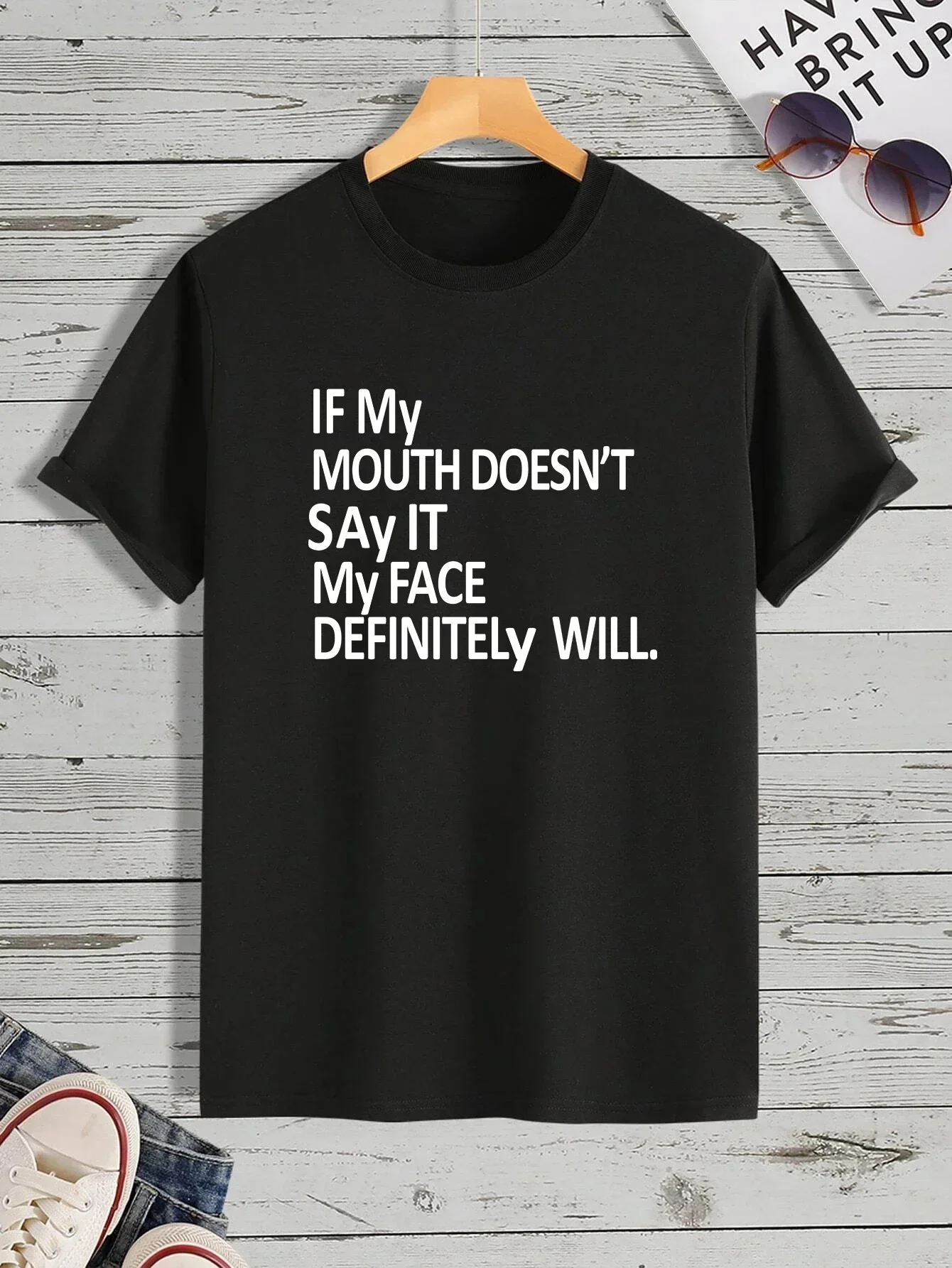 

'If my ' Tee,Print T-Shirt for Men's Casual Crew Neck Short-Sleeve Fashion Summer T-Shirts Tops,Regular and Oversize TeesCX