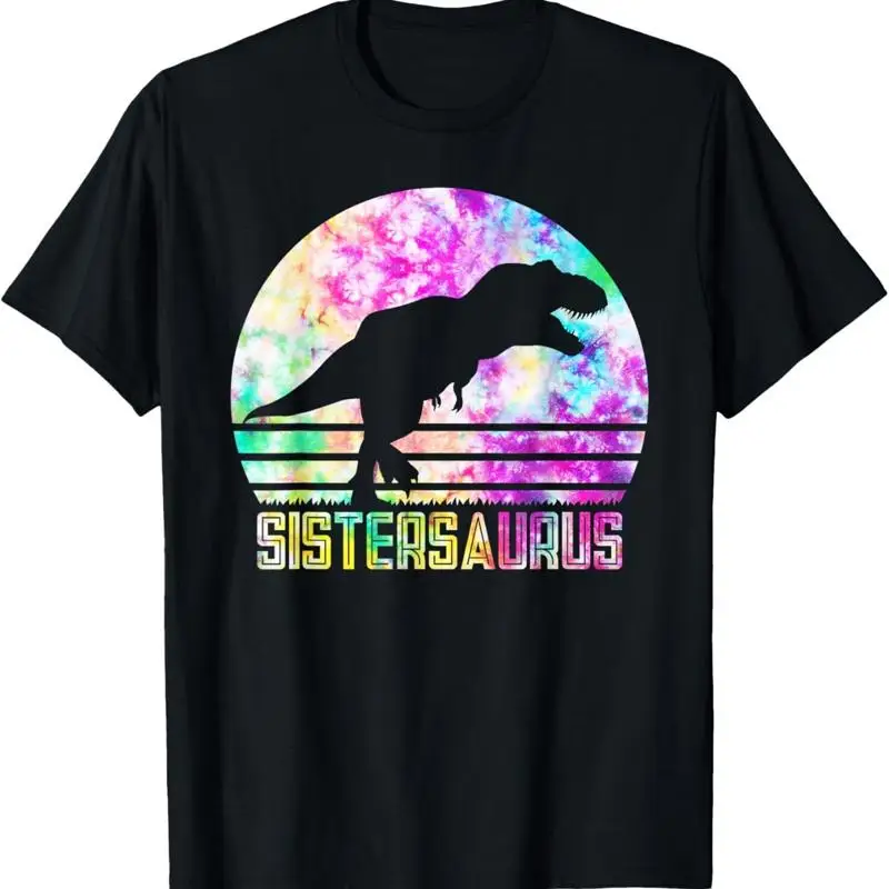 

Винтажная футболка с динозавром Sistersaurus Sister Saurus Tie Dye