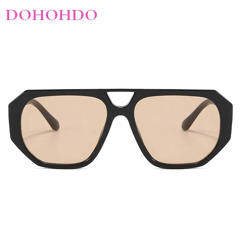 DOHOHDO 2025 Piloten-Sonnenbrille, Anti-UV-Reisezubehör, Retro-Sonnenbrille, Strand-Augenschutz, schwarze Farbtöne, Brille, Sommerdekoration