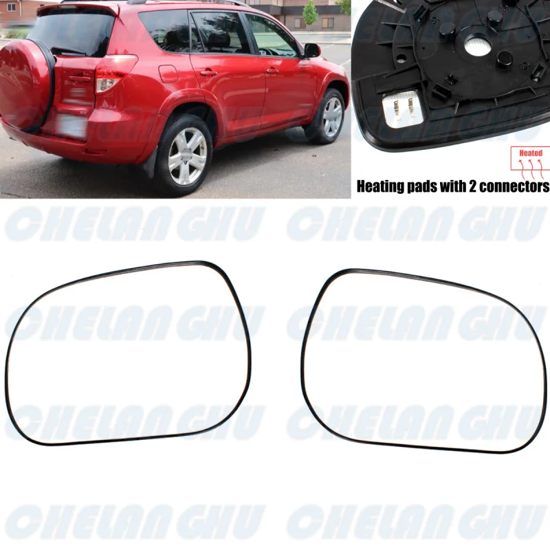 

1 Pair Heated Rearview Mirror Glass for Toyota RAV4 2006 2007 2008 2009 2010 2011 2012 European Version car accessories