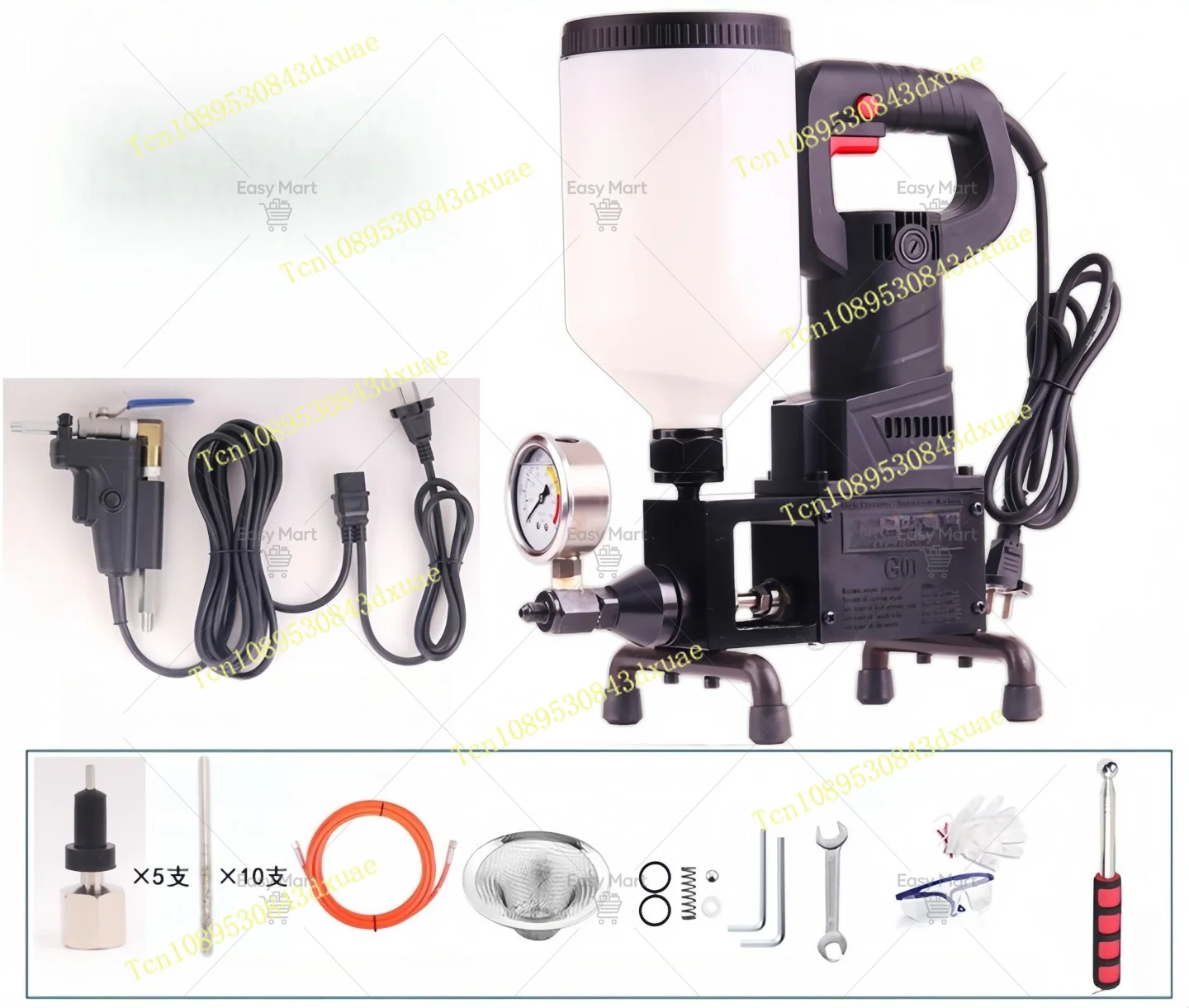 Floor Warping Tile Hollow Drum Grouting Machine Marble Stone Floor Wall Empty Sound Grouting Machine Empty Drum Glue Pump
