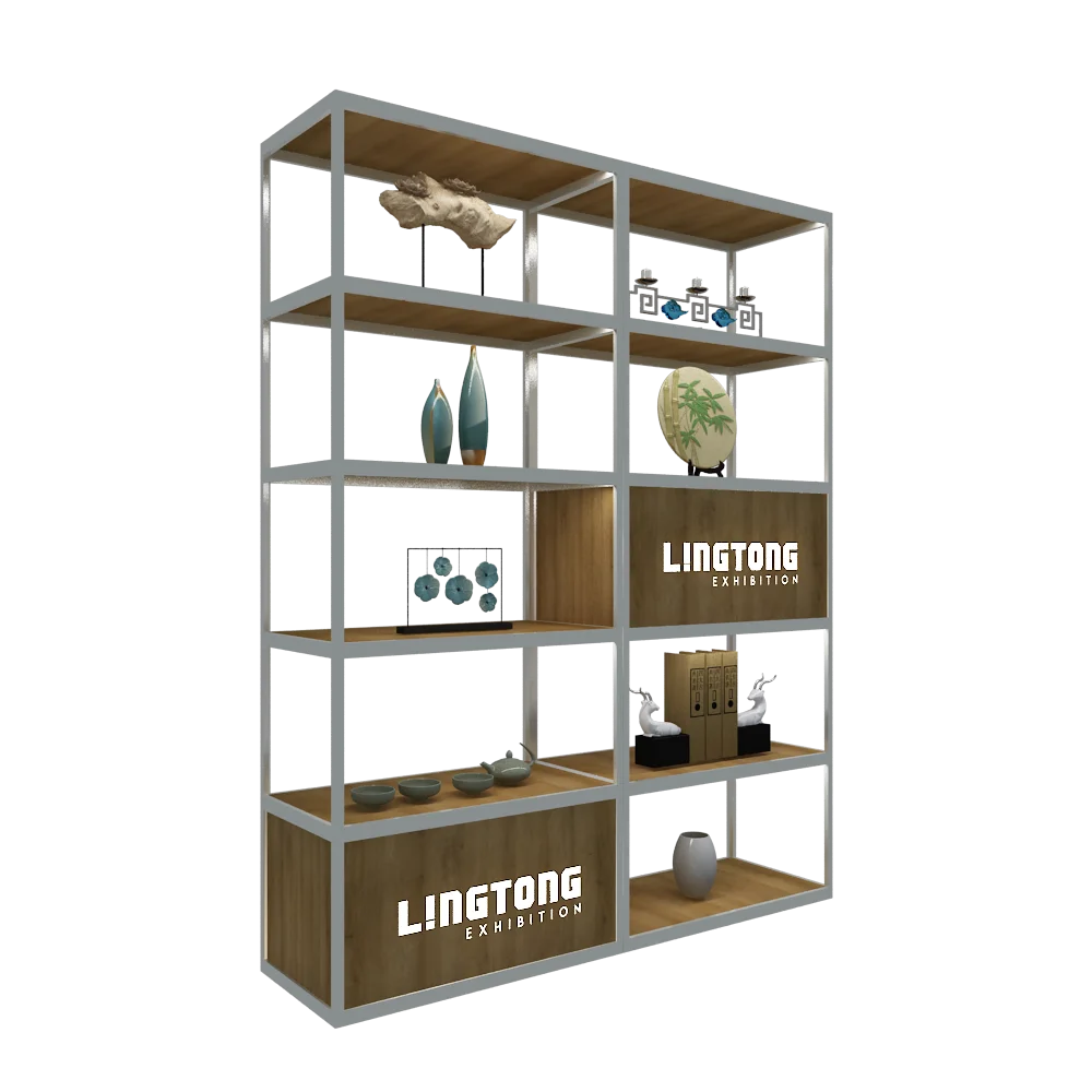 

Free Standing Aluminum Display Shelf Rack for Trade Shows Retail Home Office Storage Stand Freestanding Storage Stand for